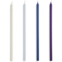 Slim Kerzen lila-blau, 4 St.