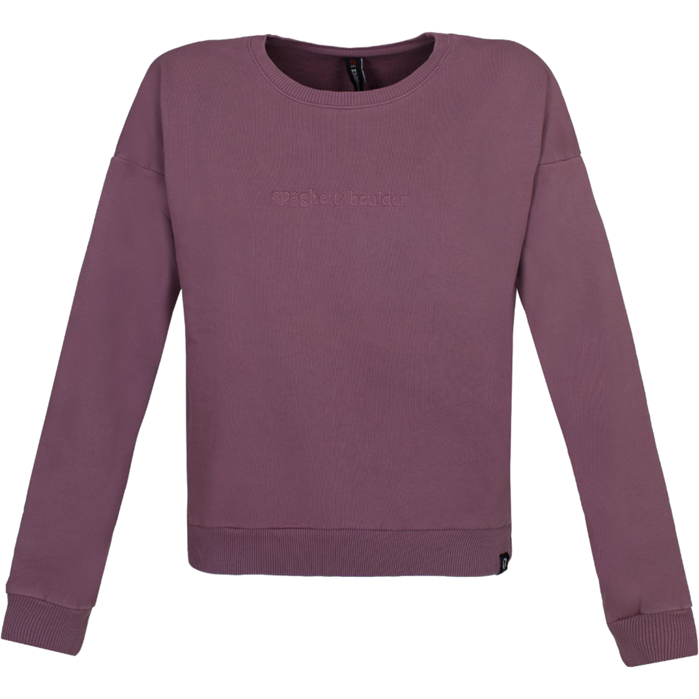 Rock Experience Font Damen Pullover lila Größe S Bouldern | Lifestyle Hautfreundlich
