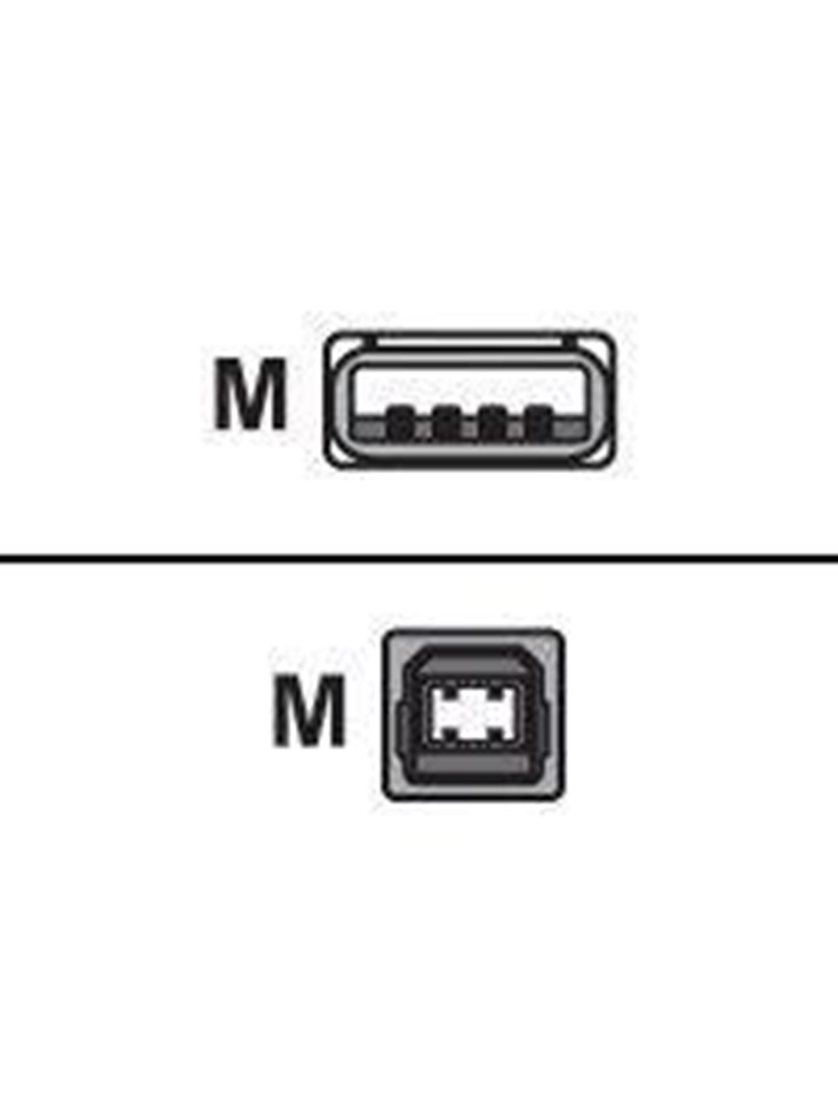 Sharkoon - USB cable - USB Type B to USB - 2 m