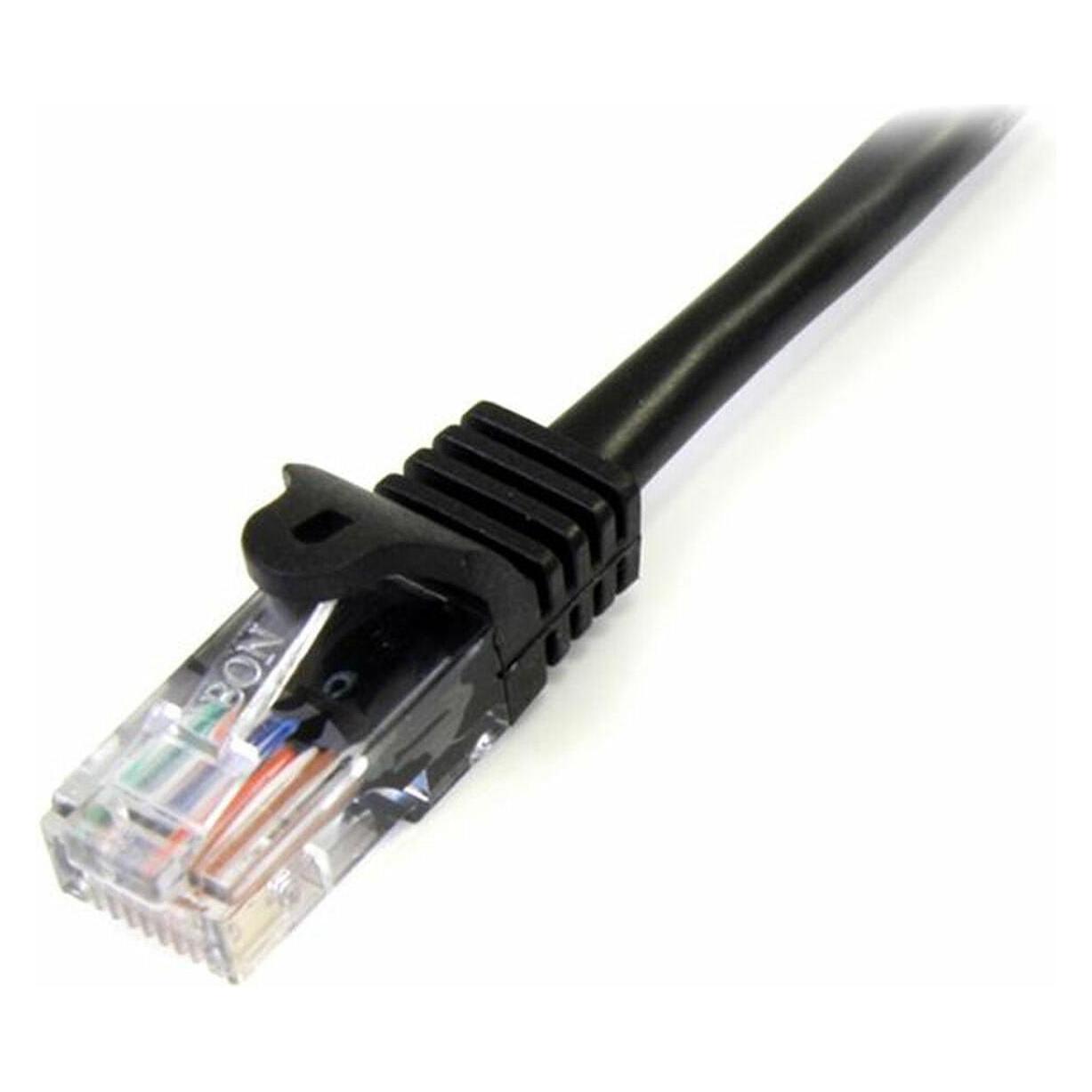 StarTech 1m Cat5e RJ45 UTP Netzwerkkabel Snagless - Cat 5e Patchkabel - Schwarz - Stecker / Stecker (U/UTP, CAT5e, 1 m) (45PAT1MBK)