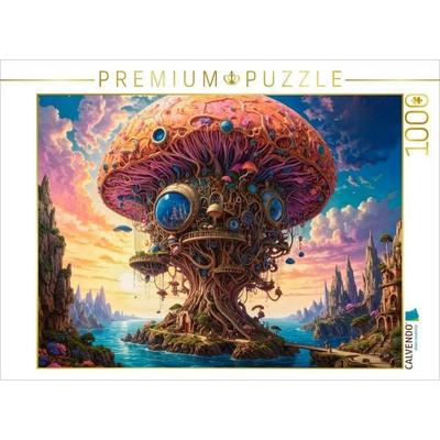 CALVENDO Puzzle Insel der Visionen: Ein lebendiger Leuchtturm im weiten Ozean der Träume | 1000 Teile Lege-Größe 64x48cm Foto-Puzzle für glückliche St