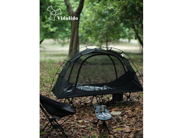 Vidalido – tente de lit pour une personne, filet léger et pratique, anti-moustiques, poteau Portable en alliage d'aluminium, Camping en plein air