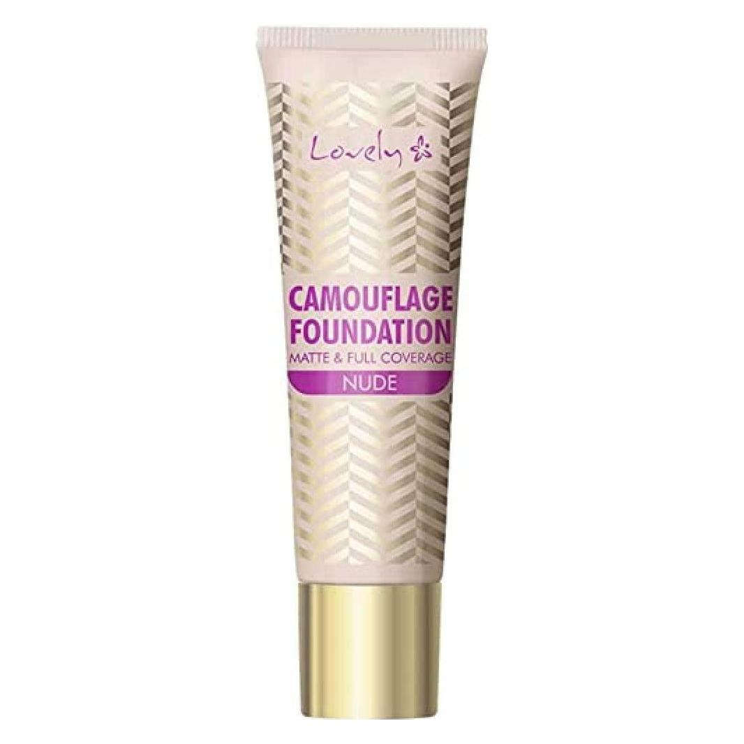 Lovely Camouflage Foundation Matt & Full Coverage Crying Face Primer 2 Nude 25G (25g) (30347858)