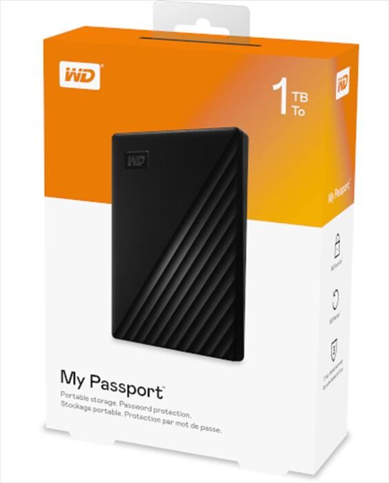 Western Digital Hardisk Esterno Da 1tb byvg0010bbkwesn-nero
