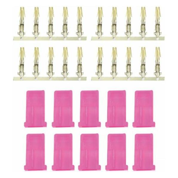 Jamara AMP Buchse vergoldet pink 10St. (330928)