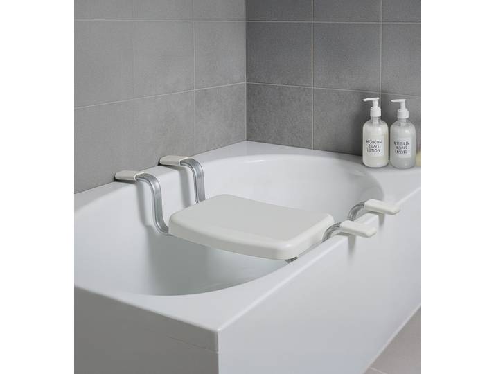 Badewannensitz BISCHOF Sid , weiß, B:78cm H:18cm T:34cm, Badewannensitze, Badewannensitz, für handelsübliche Badewannen mit einem Innenmaß von 52 – 64 cm