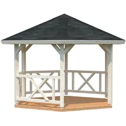 Palmako Pavillon Betty 9,9 m2 naturbelassen