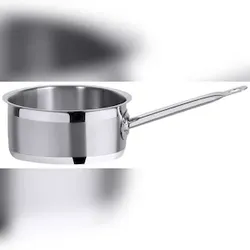 Contacto Stielkasserolle, niedrig 24 cm, seidenmatt gebürstet