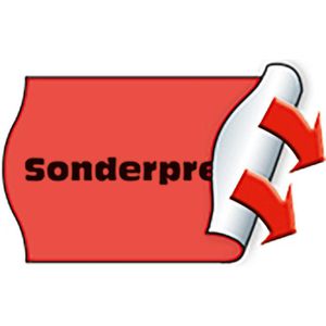 METO Preisetiketten 30013411, rot, 26 x 16 mm, permanent, Sonderpreis-Aufdruck, 6 x 1000 Stück