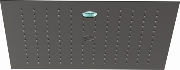 Kludi ASANA Kopfbrause 44x44,CleanJet 6944039-00 44x44 cm, CleanJet SummerRain/Ambience Light mattschwarz