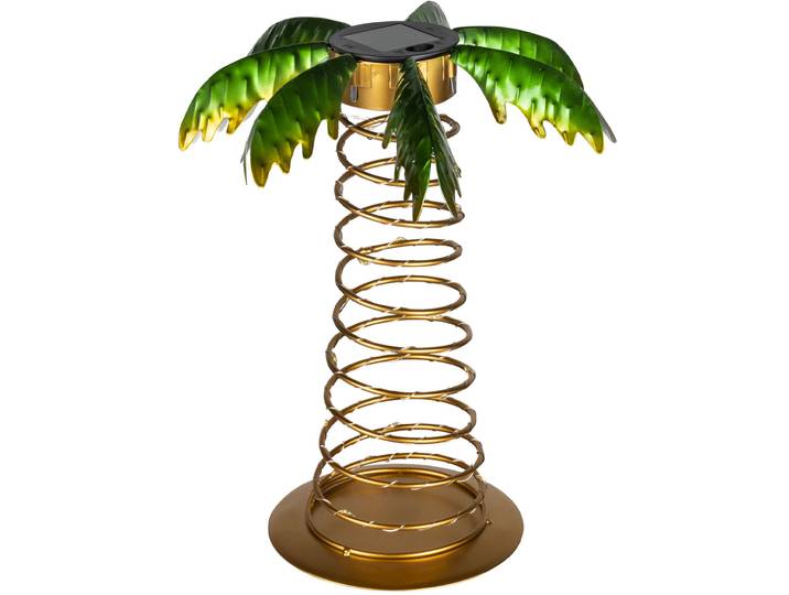 LED-Palme, solarbetrieben, mit 20 LEDs, Dekopalme