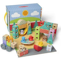 Melissa & Doug - Blockables Stadt Spielset, Konstruktionsspielzeug