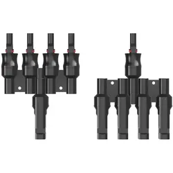 Offgridtec 4-fach Abzweigbuchsen T-Stecker Solarstecker (Paar)
