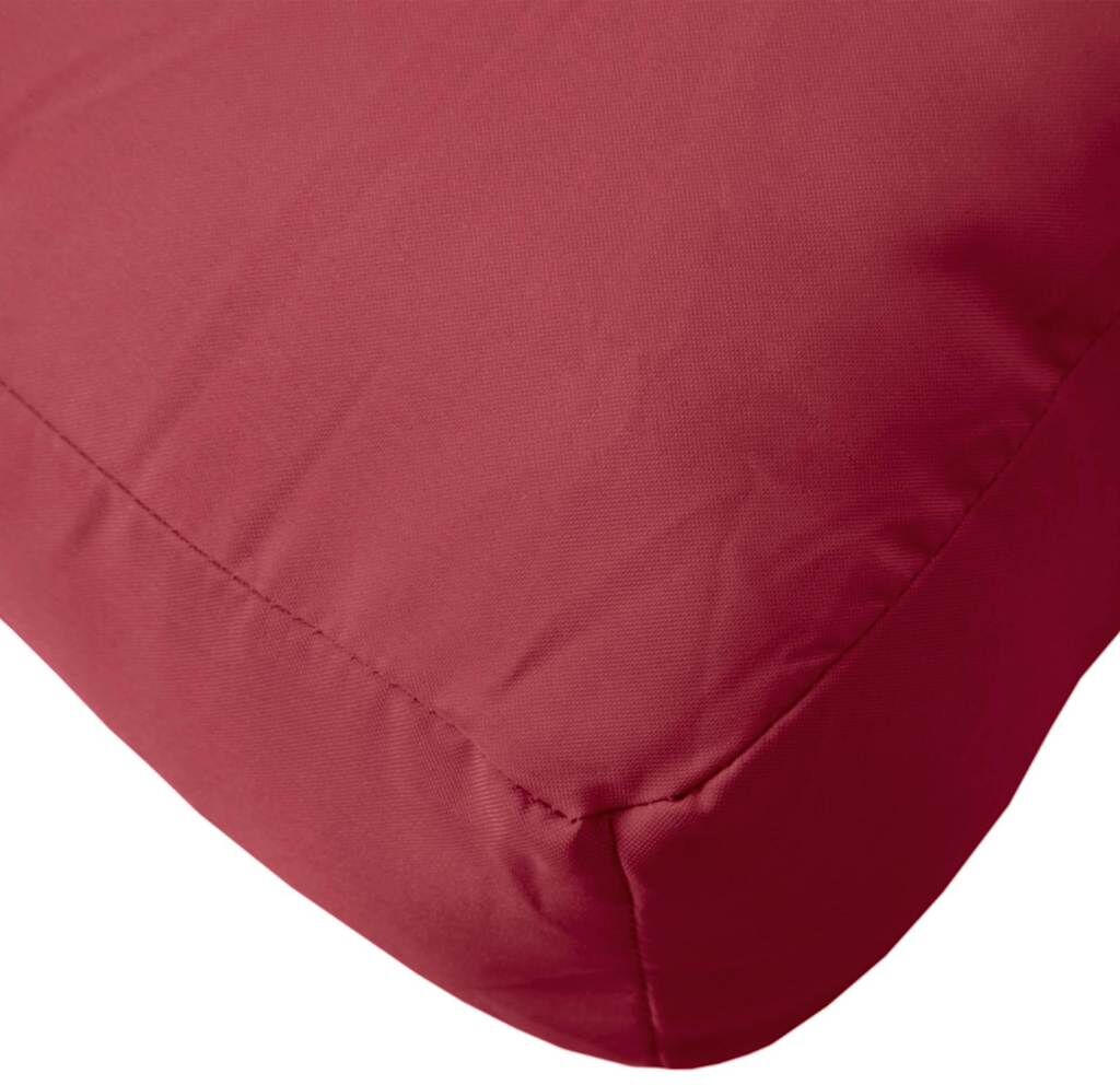 vidaXL Coussin de palette rouge bordeaux tissu oxford