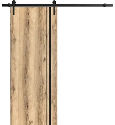 SARTODOORS Planum 0011 Oak Wood Sliding Barn Door