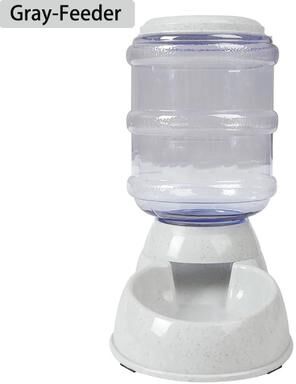 Inspired Living PawFlow 3.8L Automatic Pet Feeder & Water Dispenser Station For Small & Medium Pets grey feeder