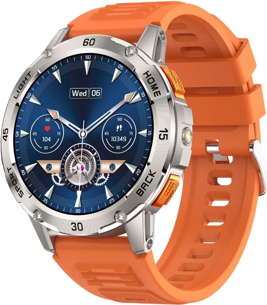 INF Multifunktionale Smartwatch mit Gesundheitsüberwachung und Bluetooth-Anruf, kompatibel mit Android & iOS Orange