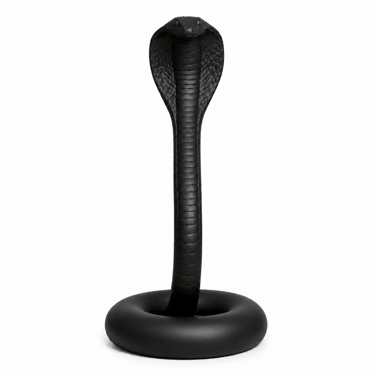 Fiastra Cobra slangenbeeld decoratief beeld Zwart
