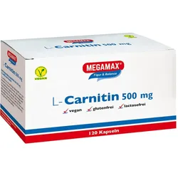 L-Carnitin 500 mg Megamax Kapseln