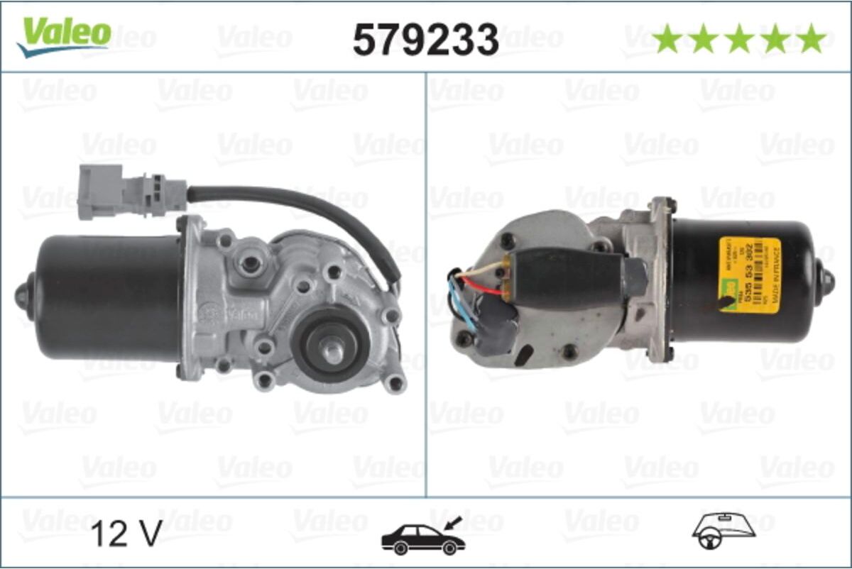 Motor, limpa para-brisas VALEO 579233