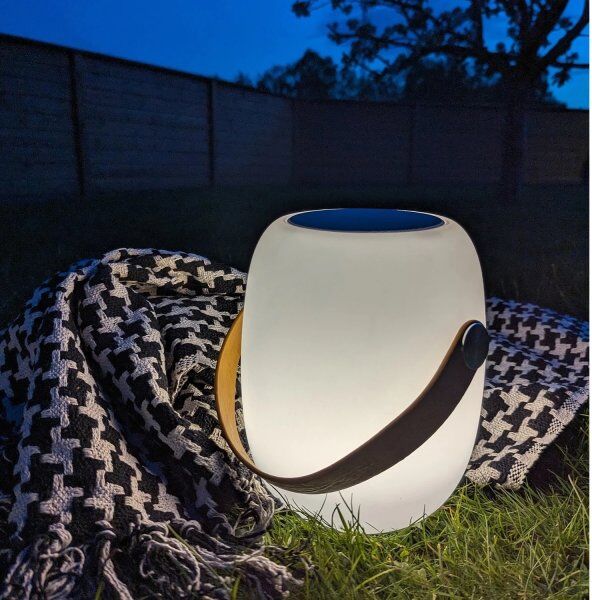 No-Name Brighton Led Lampe/højttaler, Hvid