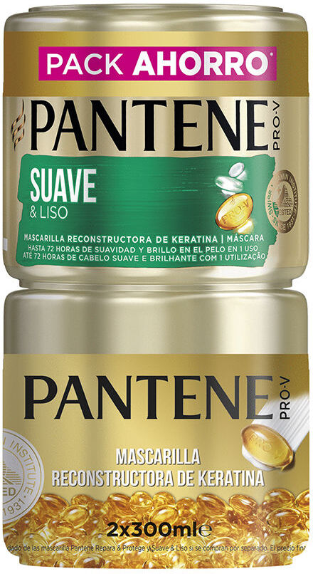 Coffret de masques doux et lisses Pantene 2 x 300 ml