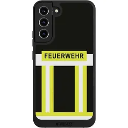 Nivocase Handyhülle für Samsung Galaxy S22+ Hülle NIVOpure Case Schwarz Beruf Feuerwehr Feuerwehrmann (Samsung Galaxy S22+), Smartphone Hülle, Schwarz