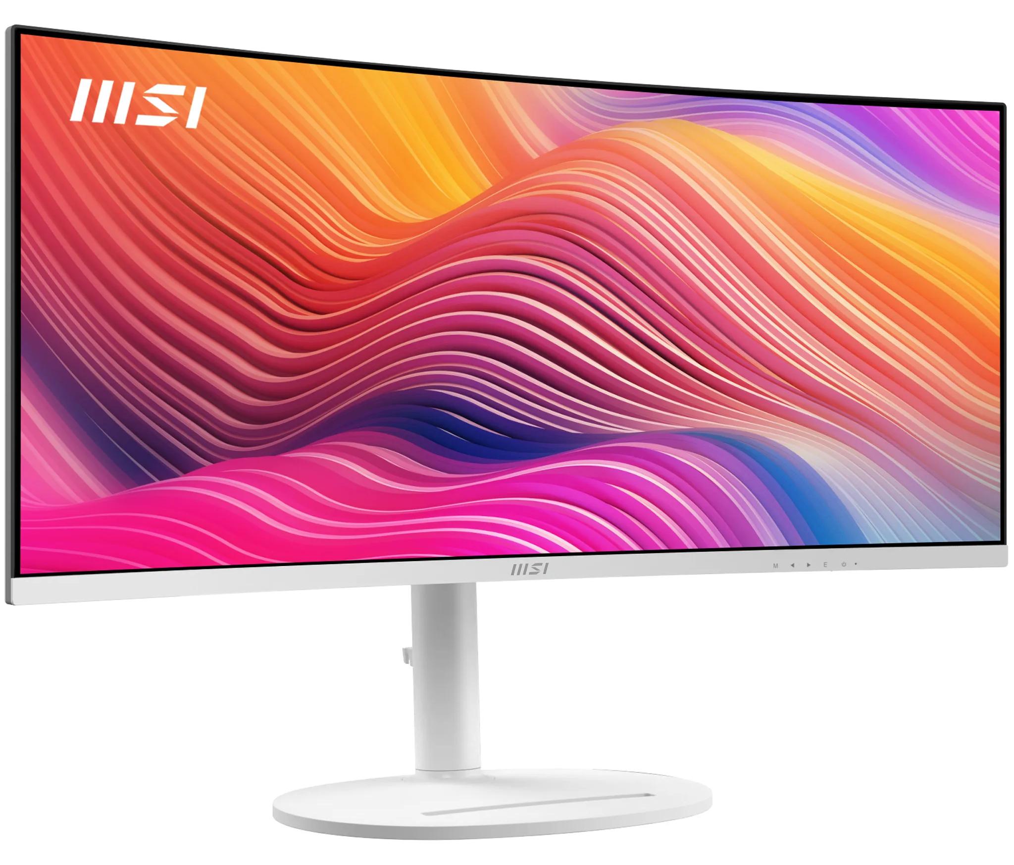 MSI Modern MD342CQPW, 86,4 cm (34"), 3440 x 1440 Pixel, UltraWide Quad HD, 4 ms, Weiß