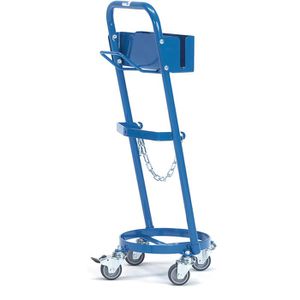 Fetra Transportroller Stahlflaschenroller, 51161, Ø 300mm, mit Schlauchhalter, für 11kg Gasflasche