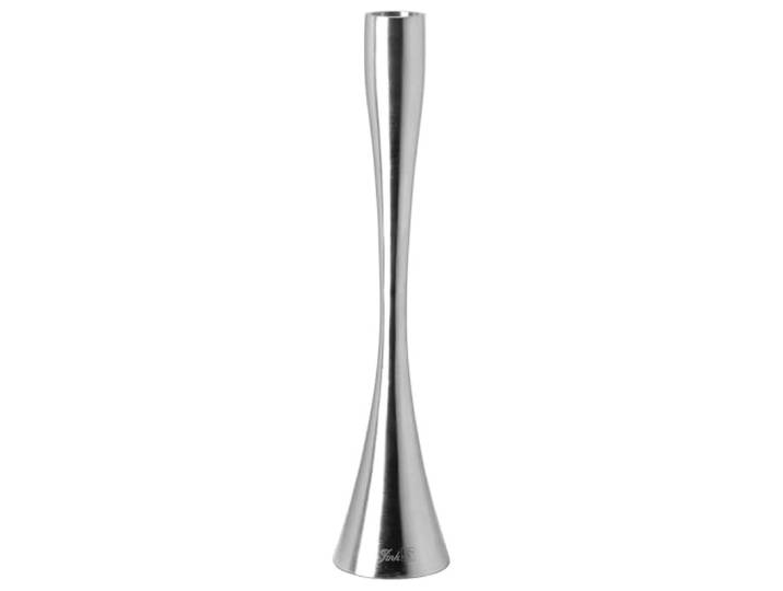 Fink hoher Kerzenhalter für Stabkerzen 36 cm matt vernickelt schlankes Design