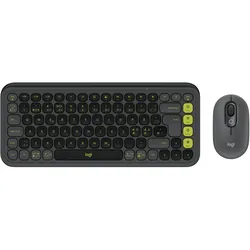 LOGITECH POP Icon Combo, Graphite & Green, Logi Bolt, USB/Bluetooth, ND