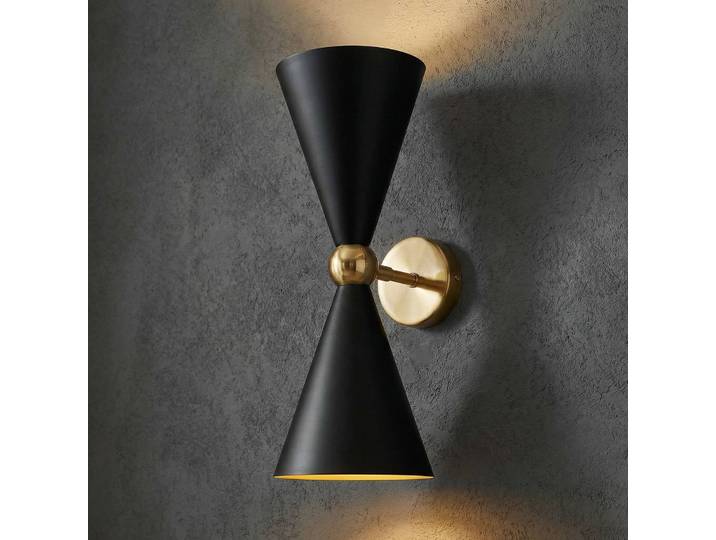 Maytoni Wandlampe Vesper, dimmbar, schwarz, für Wohn- / Esszimmer, Metall, Modern, Wandleuchte, Wandlampe Innen
