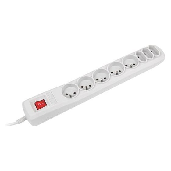 Genesis NATEC NSP-0804 Natec Surge protector 8 sockets (IEC CONNECTOR) 5m, grey (8x, 5 m) (NSP-0804)