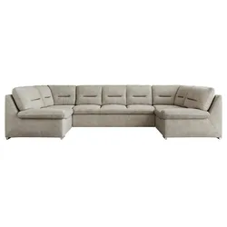 Wohnlandschaft mit Schlaffunktion Comodo ¦ beige ¦ Maße (cm): B: 340 H: 93