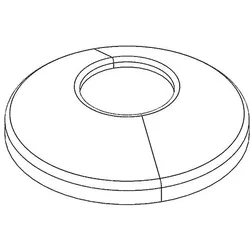 KWC Rosette G1/2xRD 50x10 195.8 Z 01