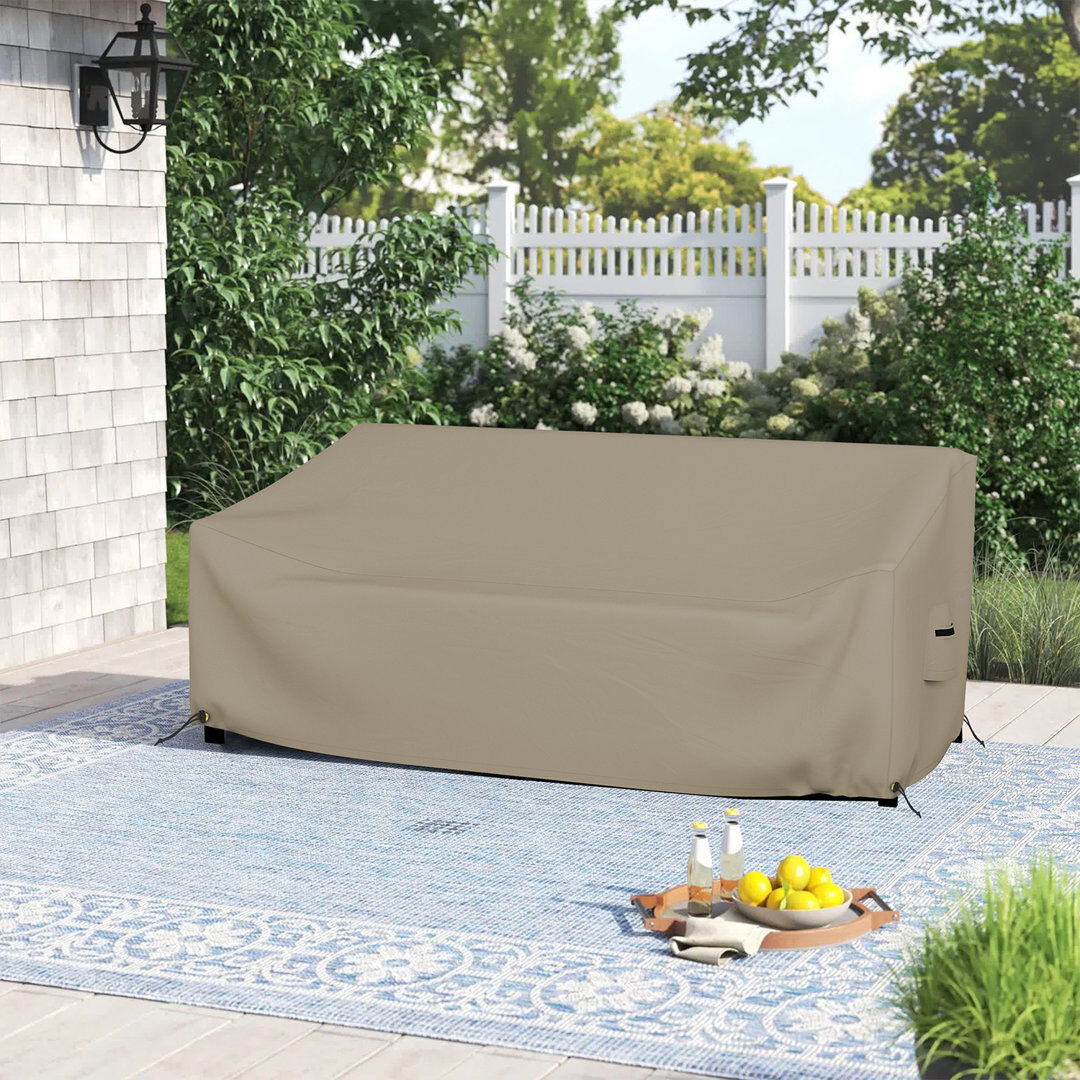 Blue Elephant Outdoor Cover Beige 83.8cm H x 193cm W x 83.8cm D
