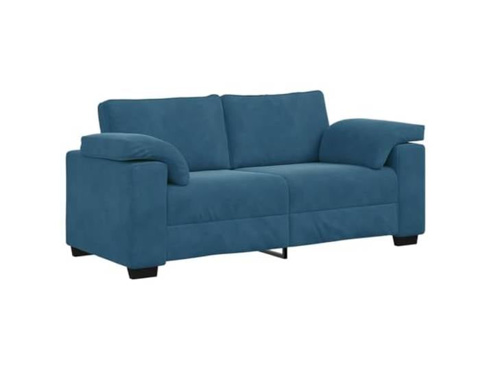 vidaXL Zweisitzer-Sofa Blau 180x77x82 cm Samt