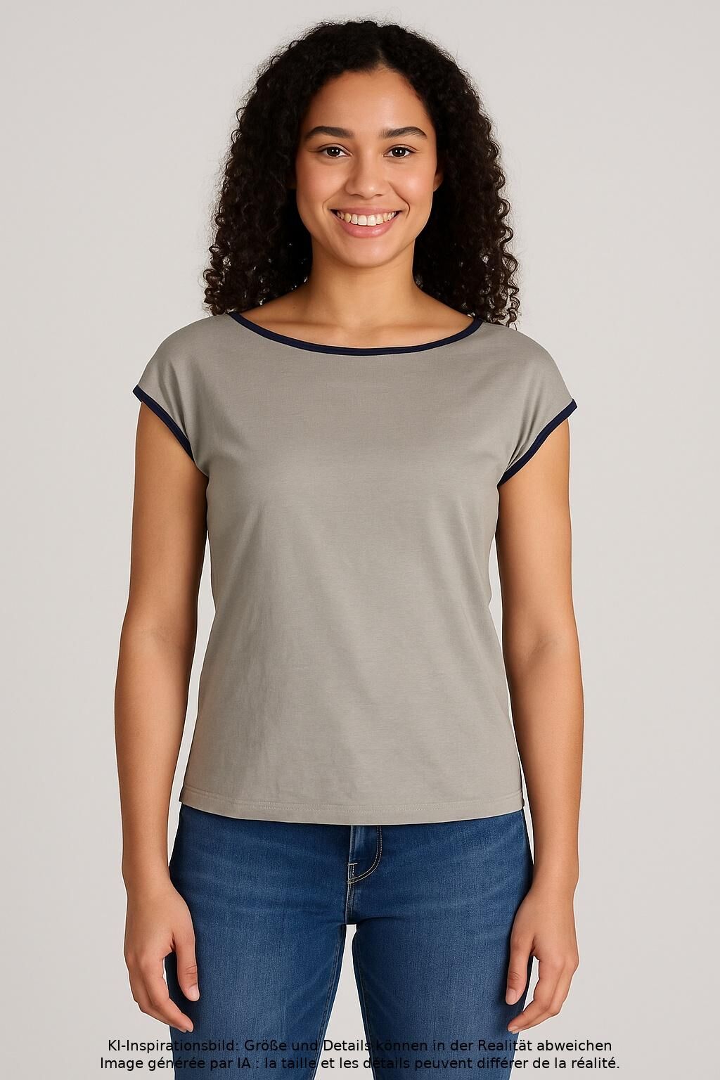 Bernhard Willhelm Damen T-Shirt, Grau, Gr. EU 38, Baumwolle - Second Hand