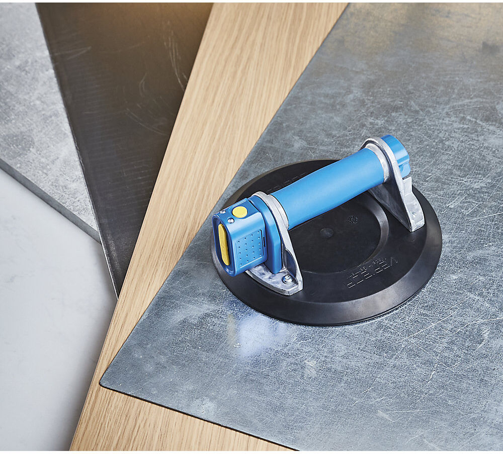 Akku-Saugheber VERIBOR®, Tragfähigkeit 120 kg, Aluminium, ab 2 Stk Bohle
