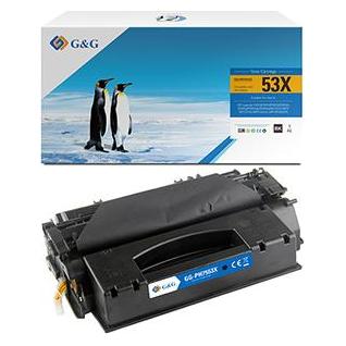 G&G kompatibel Toner mit HP Q7553X, NT-PH7553X, HP 53X, black, 7000S (BK) (64568402)