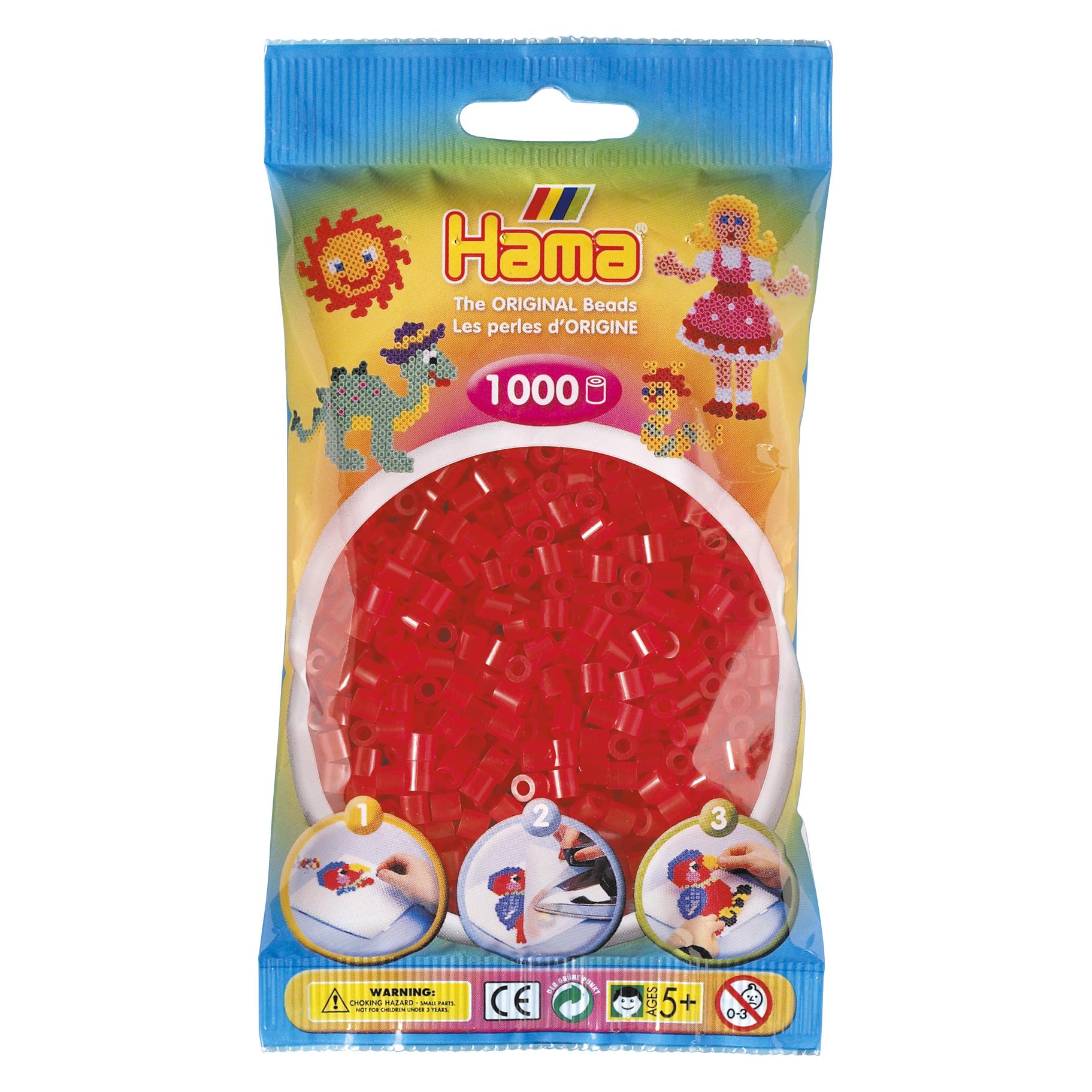 Hama Perlen Hama Perlen-rot transparent (013) (207-13)