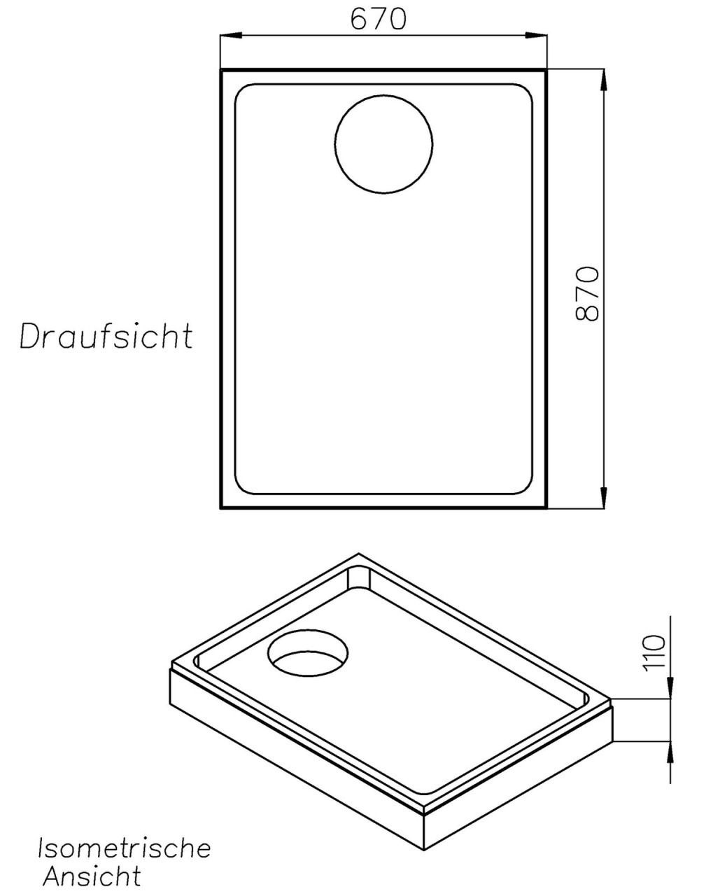 Neuesbad Wannenträger für Hüppe Purano 90x70x2,6 SD22630