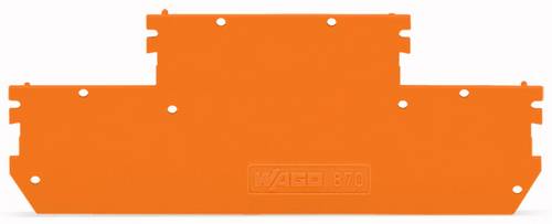WAGO 870-169 Abschluss- und Trennplatte Orange 100St.
