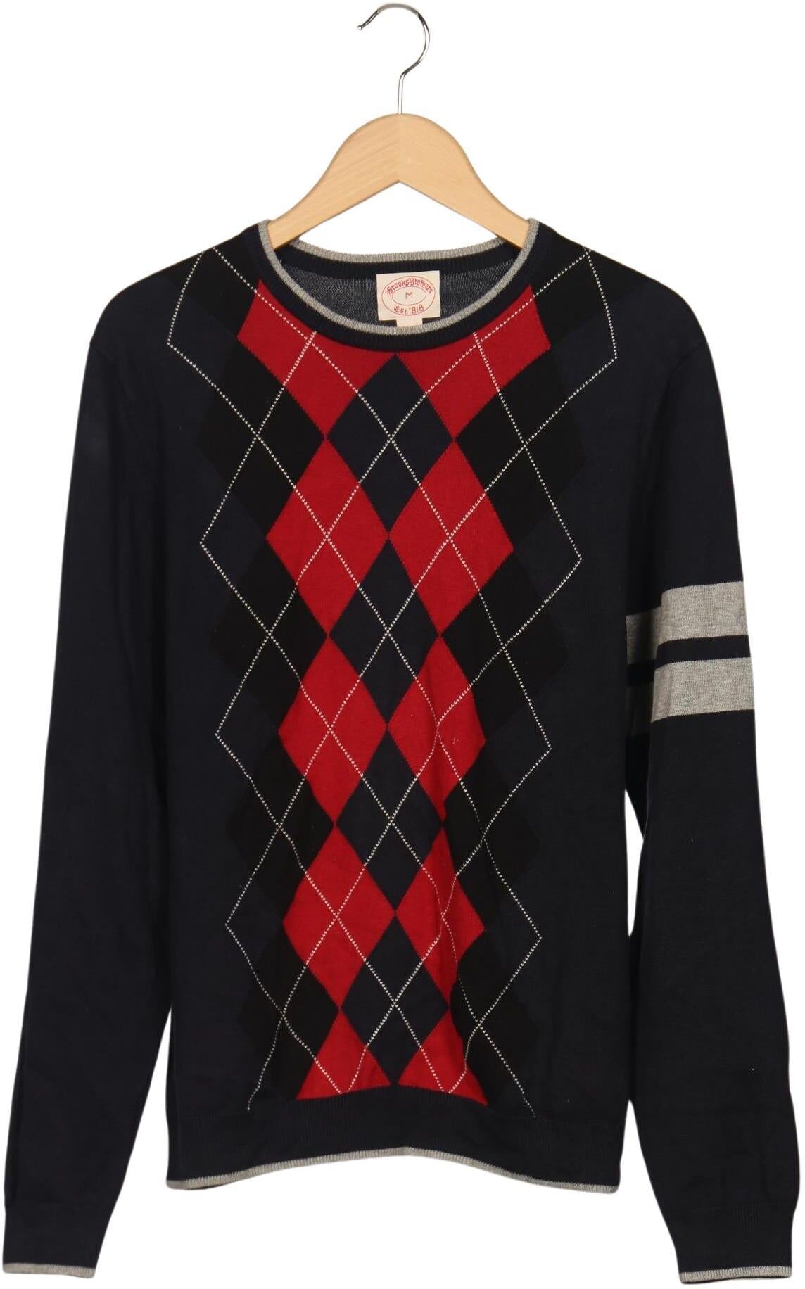 Brooks Brothers Herren Pullover, Mehrfarbig, Gr. M, Baumwolle / Wolle - Second Hand