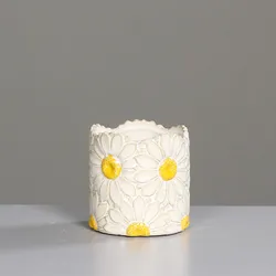 Vase (H 13,50 cm) - weiß - H 13,50 cm