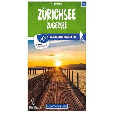 Kümmerly+Frey Wanderkarte 13 Zürichsee 1:40.000, Sonstige von , Kümmerly+Frey, 978-3-259-02313-6