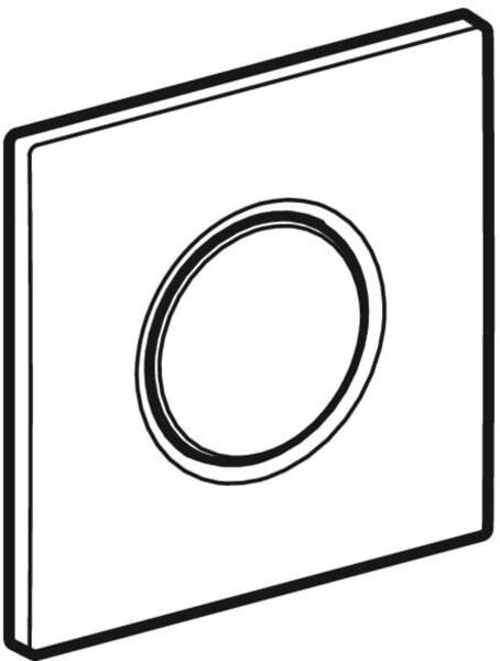 Geberit Plaque de recouvrement HyTouch Sigma01 242811461 pour UR-Ctrl. pneumatique, cf. -plaqué chrome