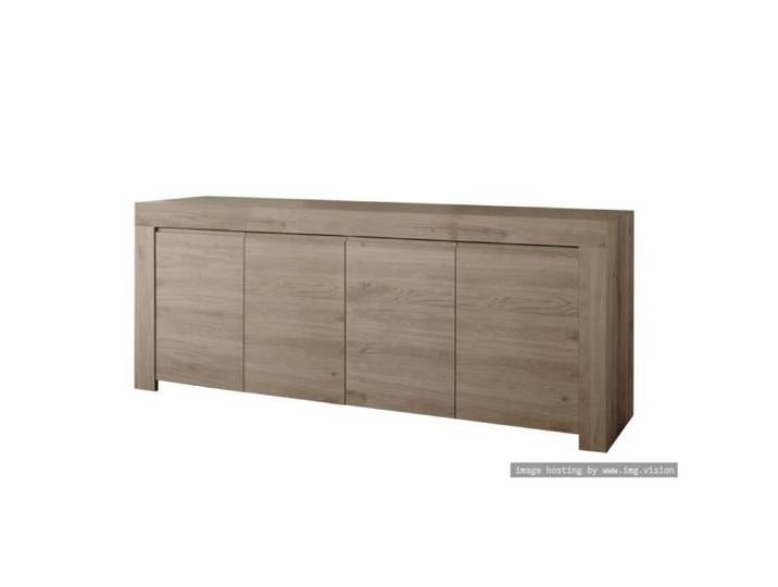 Buffet 4 portes CAPRI chêne foncé