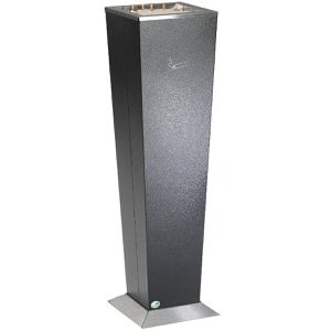 VAR Aschenbecher H 110, 40264, antik-silber, für Outdoor, Standascher aus Metall, 31 x 110 cm, für Sandbefüllung
