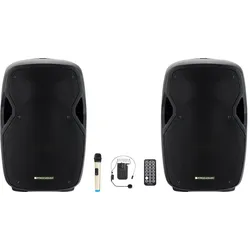 Pronomic MOVE 15MA-A Akku-Aktivbox Stereo Set